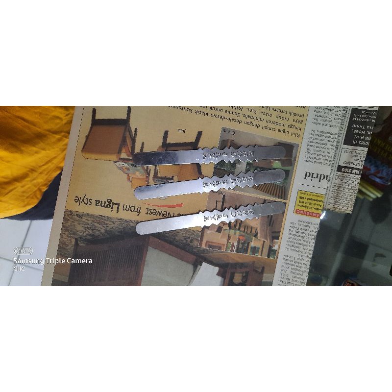 klem besi ebod jaya 1 set (isi 3pcs)klem jepit tebok sangkar lovebird murai dll