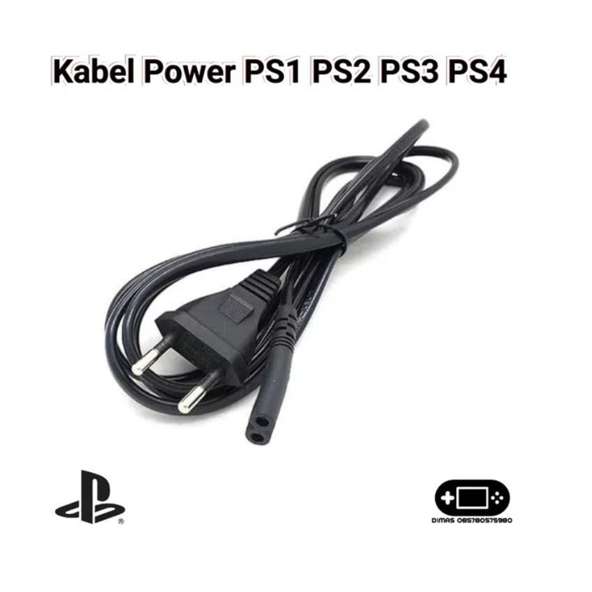 Cable Kabel Power 2.5A (250V) PS2 / PS3 / PS4 Best Quality