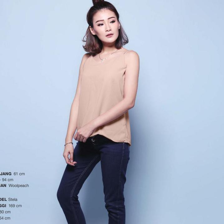 Jaminan!! [ READY STOCK ] Tank Top Polos Dalaman Blazer Wanita - Basic Camisole >> PASTI AWET