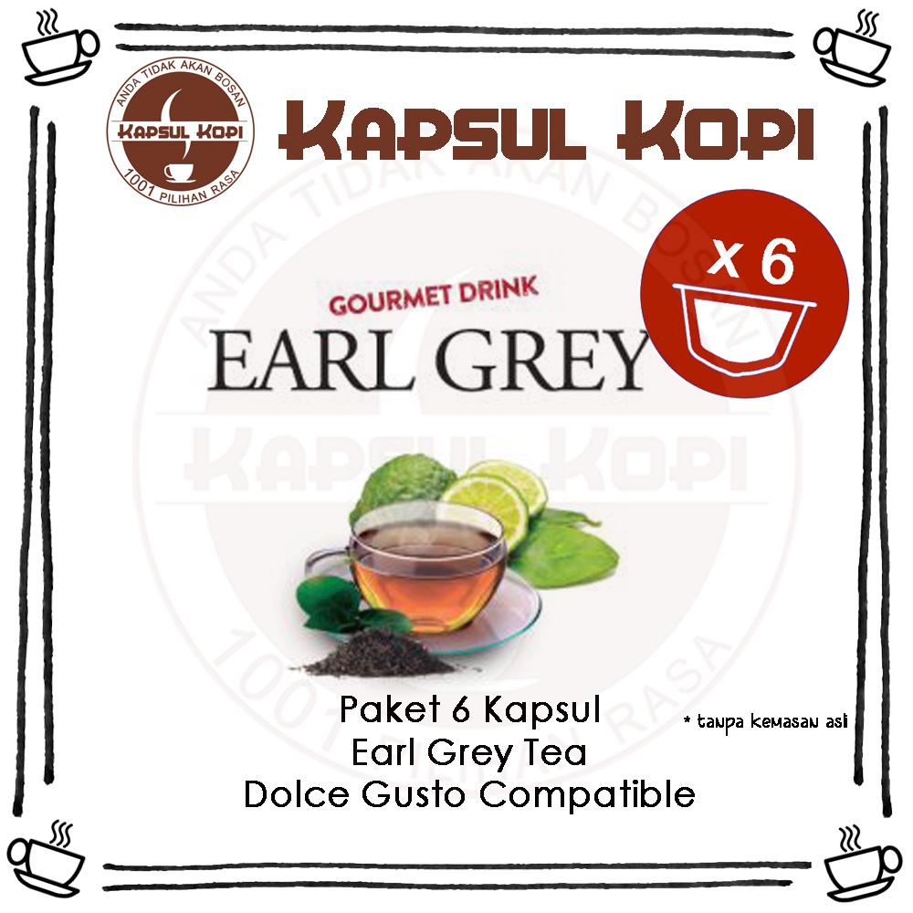 

Paket 6 KapsulKopi Earl Grey Tea BIO Impor Dolce Gusto Compatible