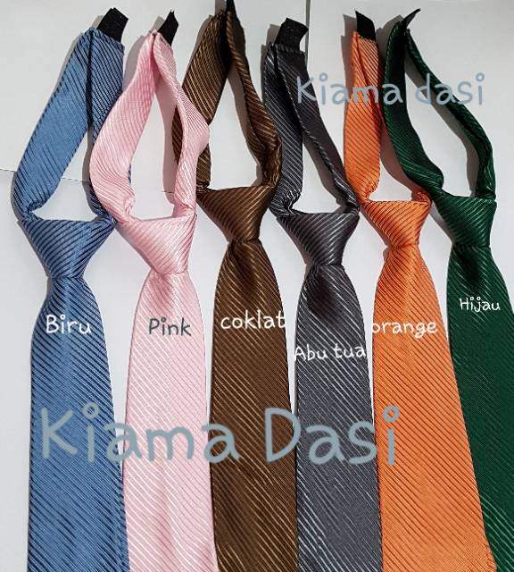 Dasi Siap Pakai Dasi Tinggal Pakai Salur Slim 3inc