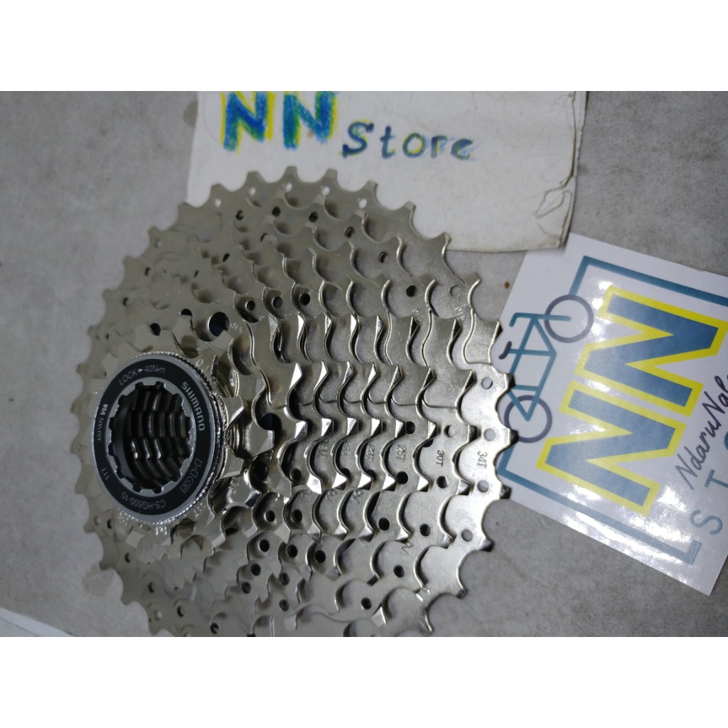 Sprocket Shimano HG500 untuk10 speed 11-34T gear belakang nn store sepeda gowes