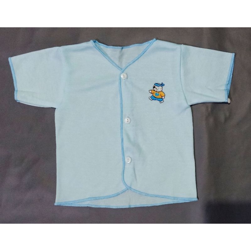 Baju Bayi Lengan Pendek Halus POLOS ALIL Baju Bayi Newborn Perlengkapan Bayi Baru Lahir