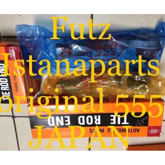 TIEROD & TIE ROD END MERK 555 JAPAN TOYOTA KIJANG SUPER & KAPSUL ASLI ORIGINAL HARGA SEPASANG