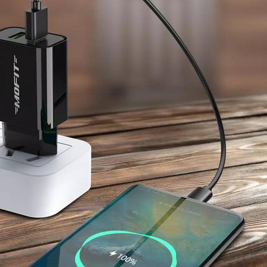 charger mofit mf20 2.4A fast charging bonus kabel data micro usb - Kabel Micro USB
