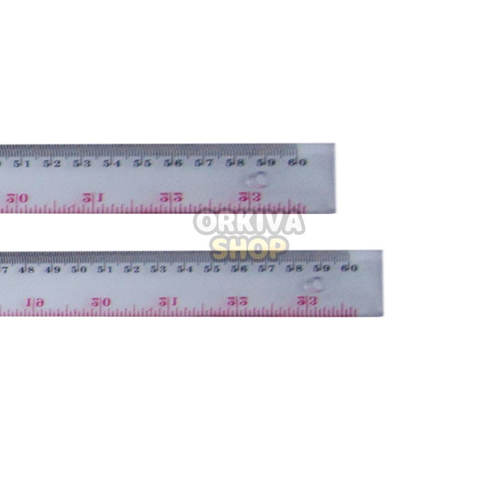 

Penggaris Mika Akrilik / Penggaris Acrylic 60 cm Hore