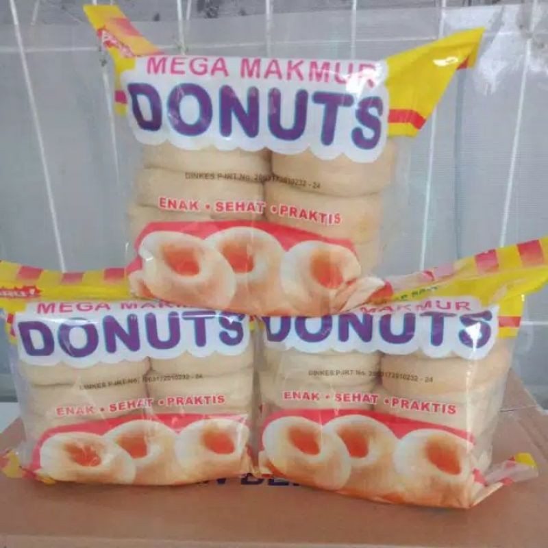 

Donat PREMIUM Mega Makmur isi 10 + Gula Halus