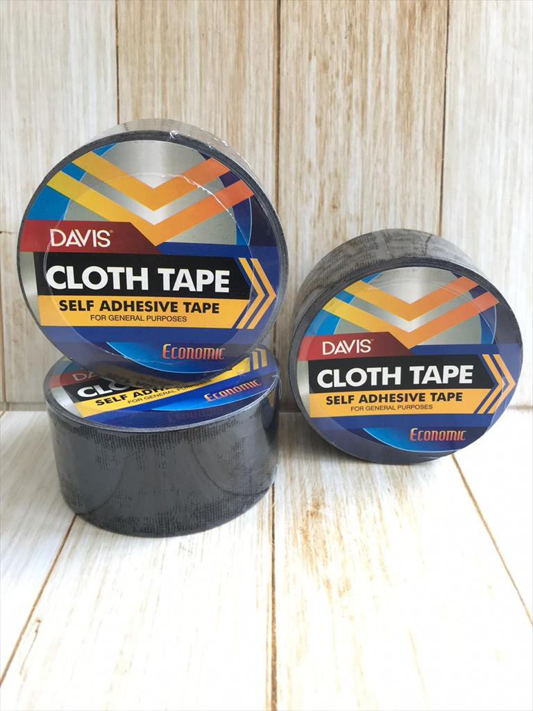 

[D] Cloth Tape Lakban Hitam Kain ECO DAVIS 1.5 Inch