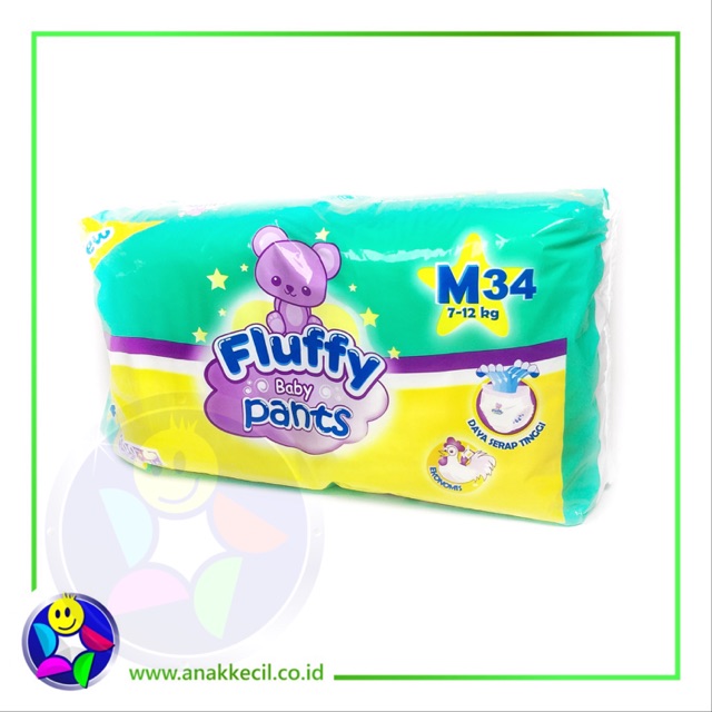 Popok Fluffy M 34 baby pants