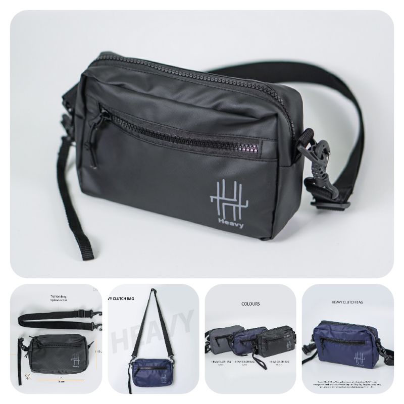 Hand bag Heavy WATERPROOF . clutch pria distro . handbag dan slingbag . Tas tangan