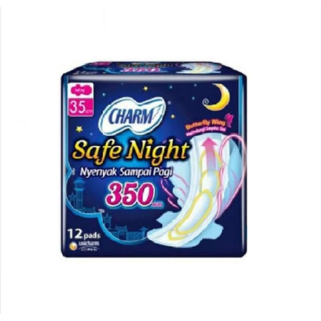 Charm Safe Night 350 mm 350mm 35 cm 35cm 12 pads Wing