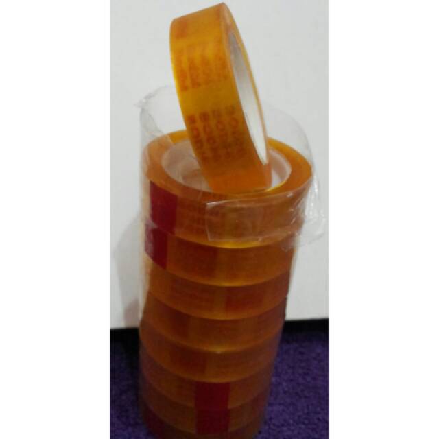 

Isolasi Kecil Kado 1/2" Tebal (12mm x 25yard) / selotip / solasi / lakban / solatip kado