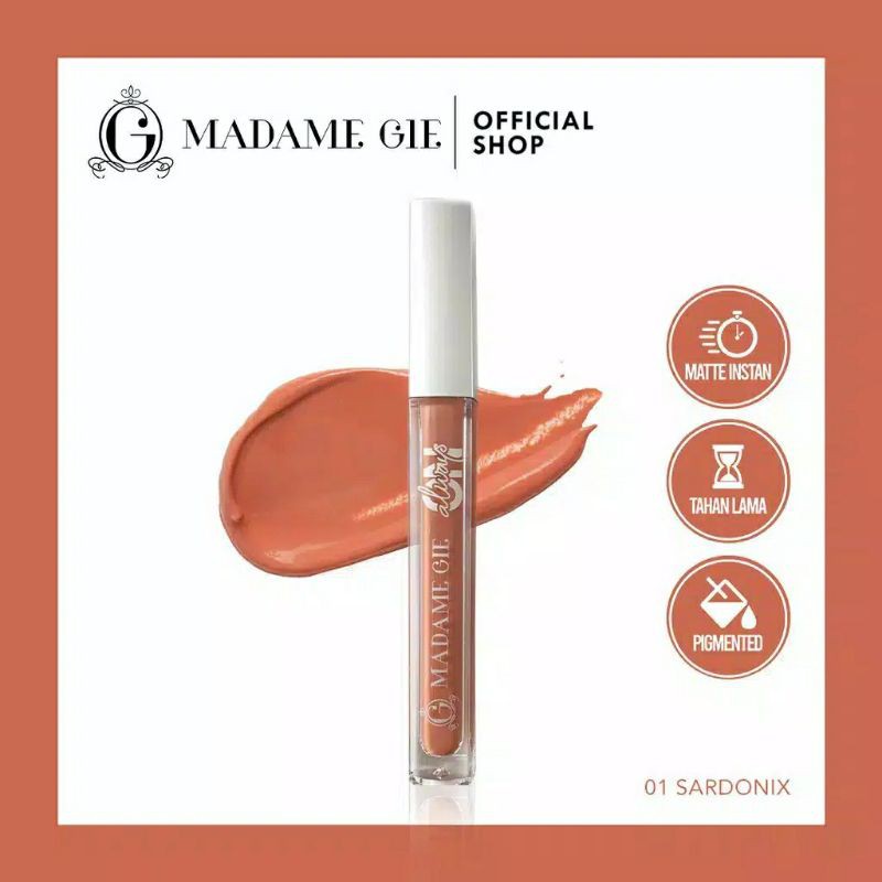 ☃Cutezz_Ching1☃Madame Gie Always On Lip Cream 4g - Makeup Lipstick