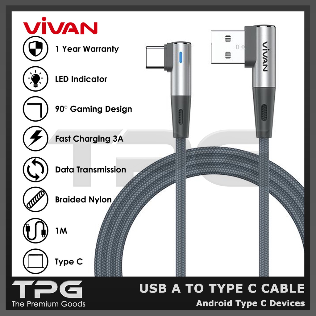 KABEL DATA VIVAN BWC100S TYPE C 1METER