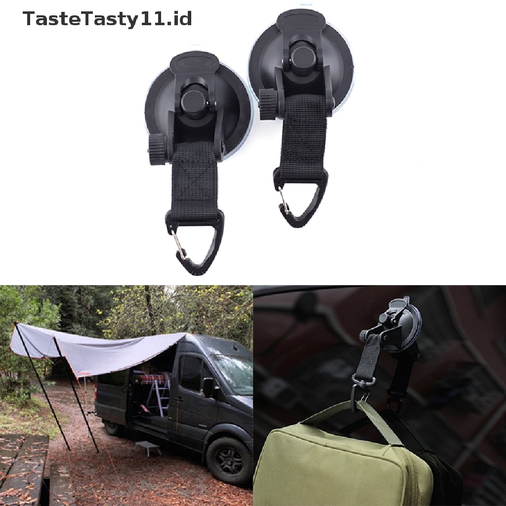 Tastetasty 2Pcs Gesper Suction Cup Untuk Tenda Camping / Outdoor