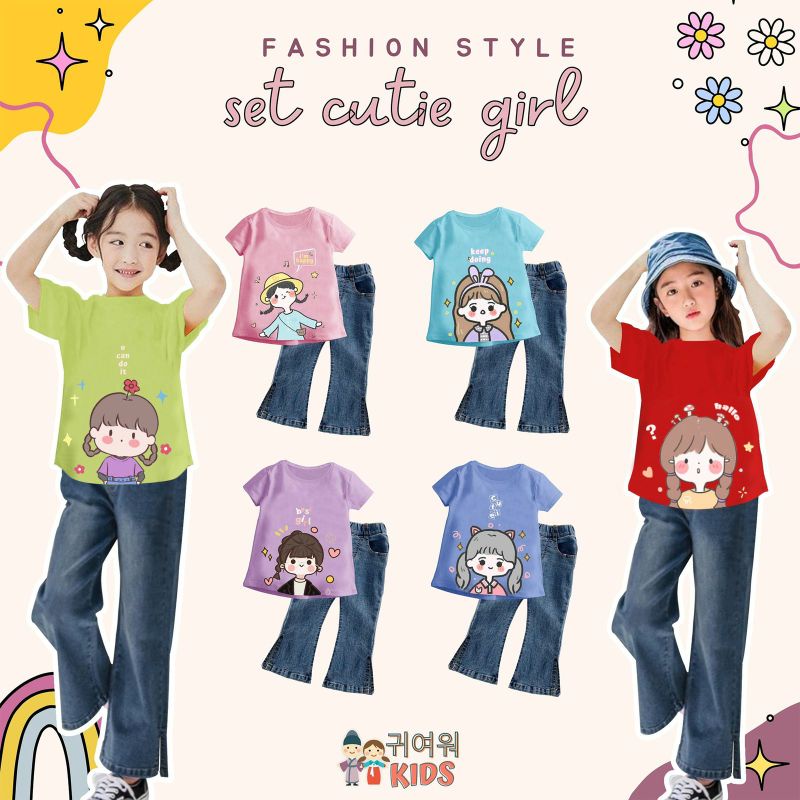 CASSUAL SET CUTIE GIRL BY KIYOWO KIDS