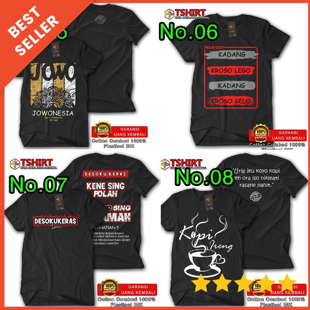 Kaos Kata - Kata Jawa Kaos Distro Kata Kata