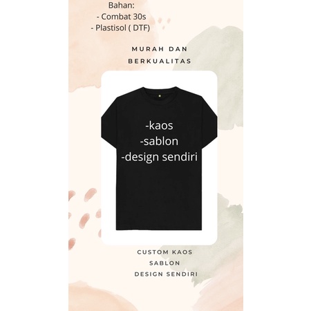 Baju Sablon Custom Foto Sendiri Kaos Sablon Foto Satuan Kaos Pria dan Wanita Distro. Bisa Untuk Baju