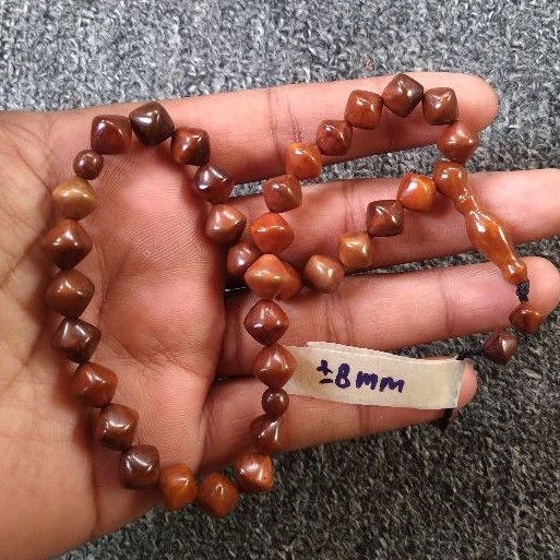 tasbih kokka wajik  ± 8 mm ( 8mm) 33 butir