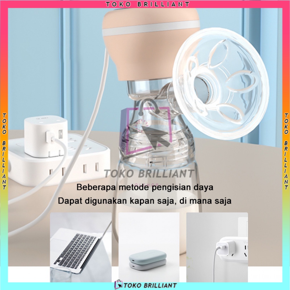 Rechargeable Breast Pump Portable Tanpa Kabel Botol Susu Bayi USB Baby Breast Pump Electric [Bisa Bayar Ditempat]