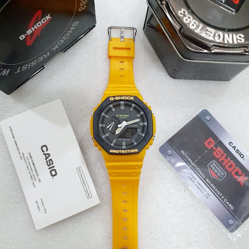 JAM TANGAN PRIA WANITA | RANTAI | KULIT | KARET | MURAH | PRIA DIGITAL G-SHOCK cas10 [GA 2100 ] STRA