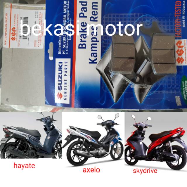 59101-45810 kampas rem depan suzuki hayate axelo shooter titan sonic 150 blade revo absolute skydriv