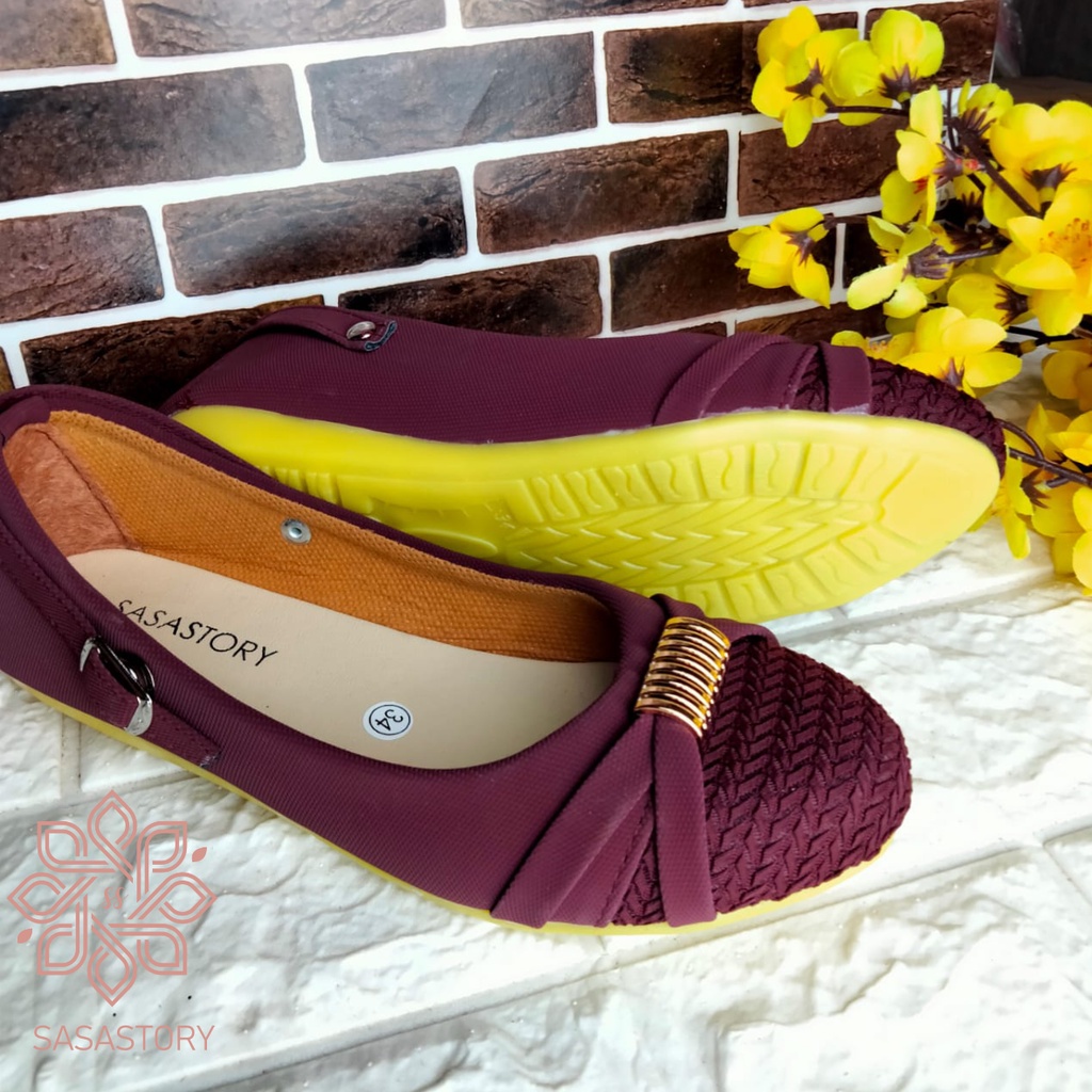 [TAMAN SEPATUKU] SEPATU TRENDY MURAH FLATSHOES ANAK PEREMPUAN TALI 5 6 7 8  TAHUN HAX10