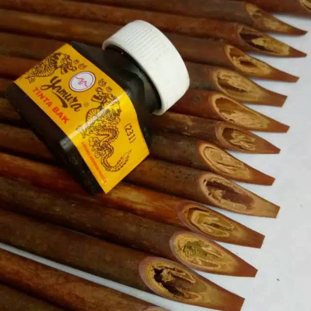 

Pena handam kaligrafi 1 paket ,(20 pena + 1 tinta)