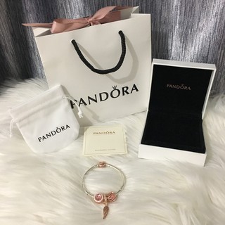  Gelang  pandora  Charm Rose Gold 100 Original  Shopee 