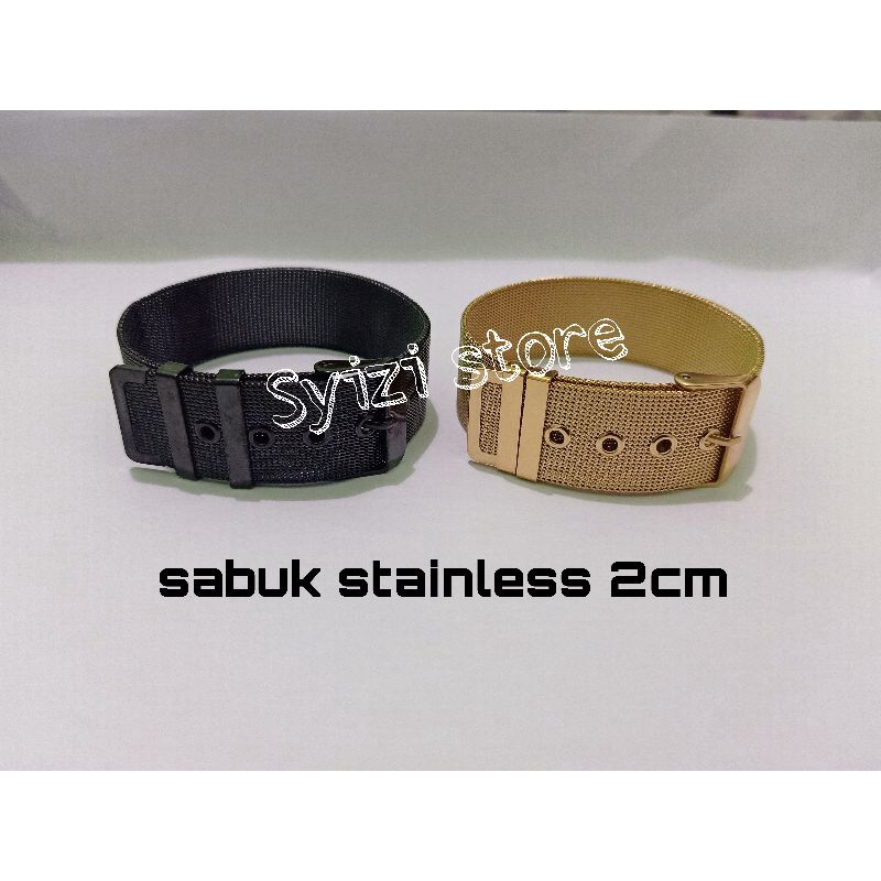 sabuk stainless 2cm/ gesper stainless 2cm/ gelang sabuk 2cm