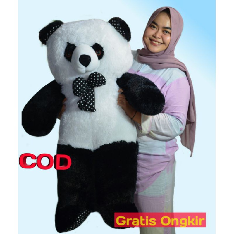 Boneka Panda Jumbo Lucu Boneka Beruang Boneka Teddy Bear Besar Murah 1 Meter
