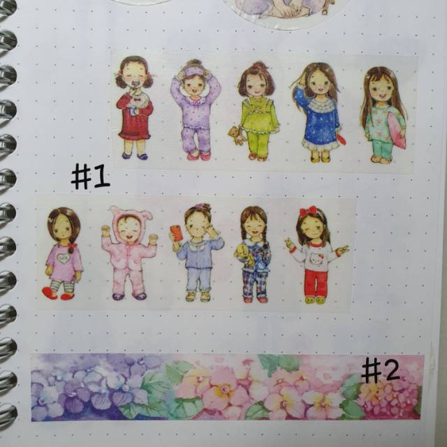 

washi tape sample for scrapbook and journal ( per meter )