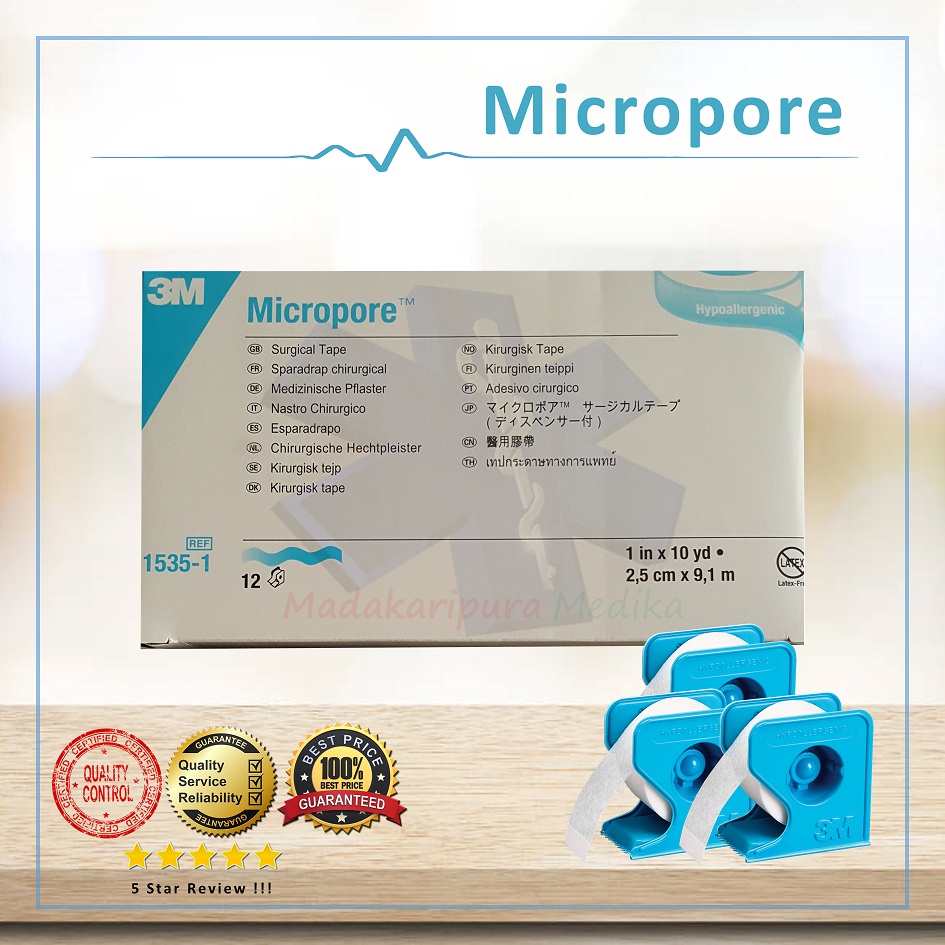 Micropore surgical tape / plester roll putih