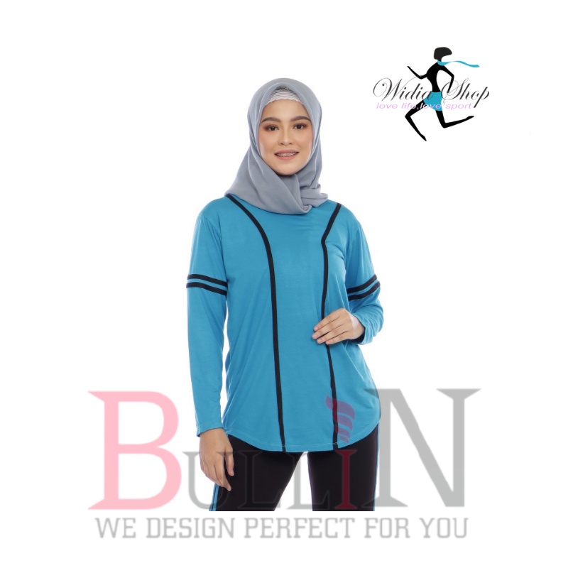 baju senam kerin panjang / atasan zumba cewek / Bullin-Turkish