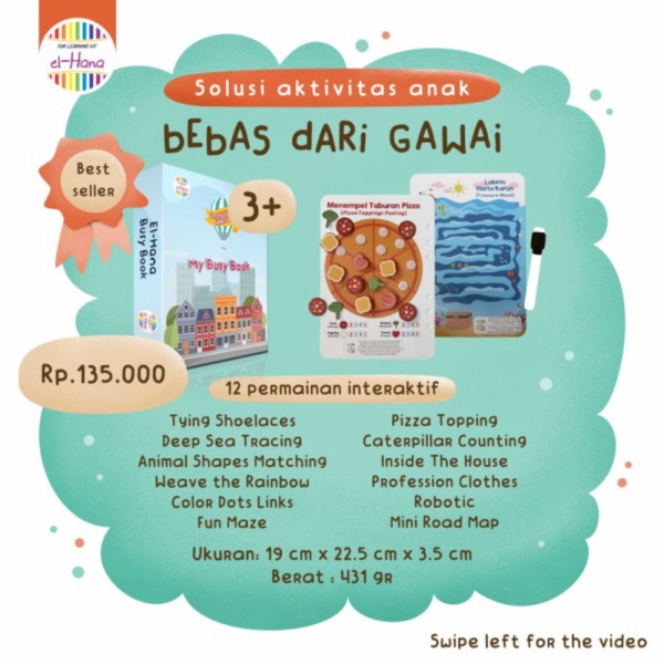 

My Busy Book El-Hana Buku Aktivitas Anak El Hana Berkualitas