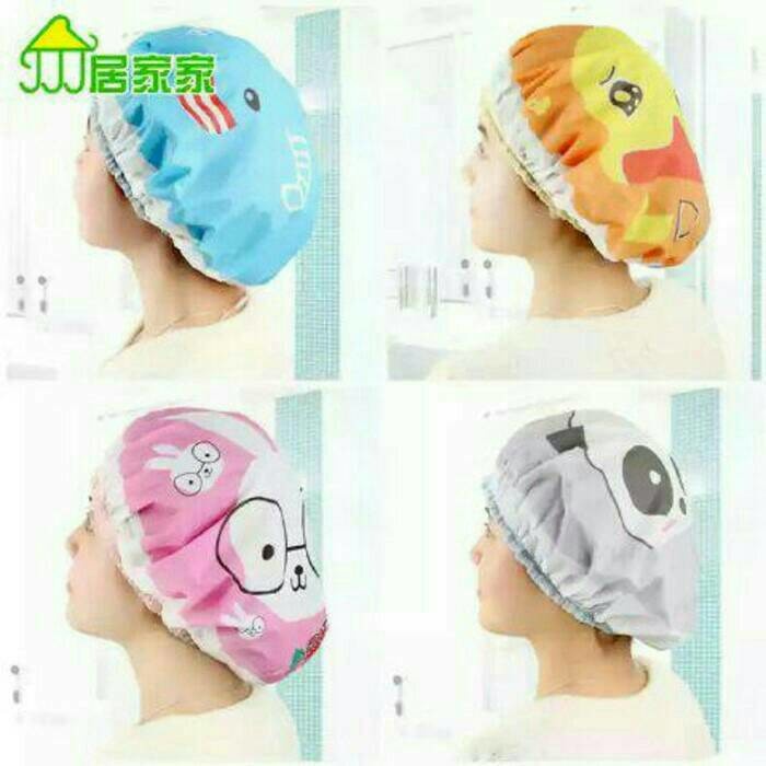 Topi keramas bayi anak/dewasa Topi keramas bayi anak dewasa shower cap topi mandi