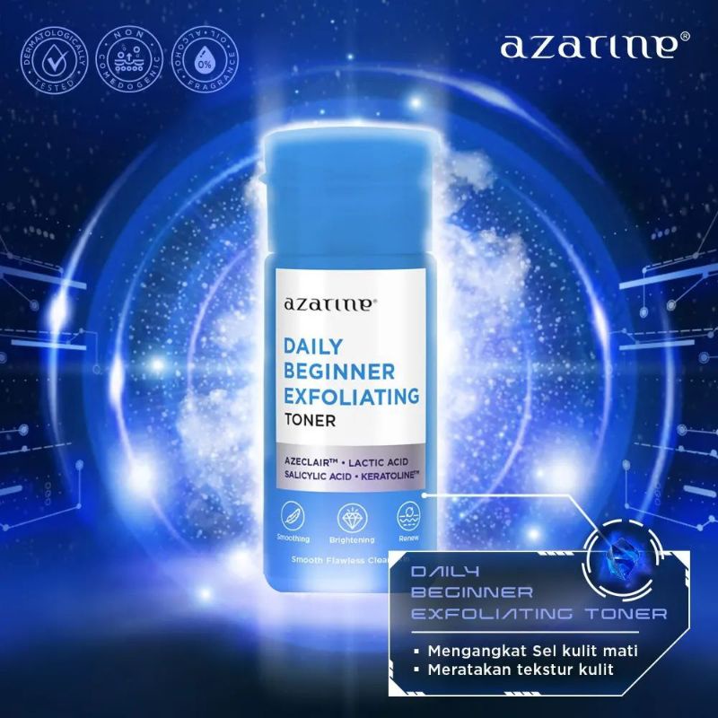 AZARINE Toner Multi-Acids / Hydrating / Exfoliating / Mild Purifying / Polypeptide Fresh Vitality 90 ml