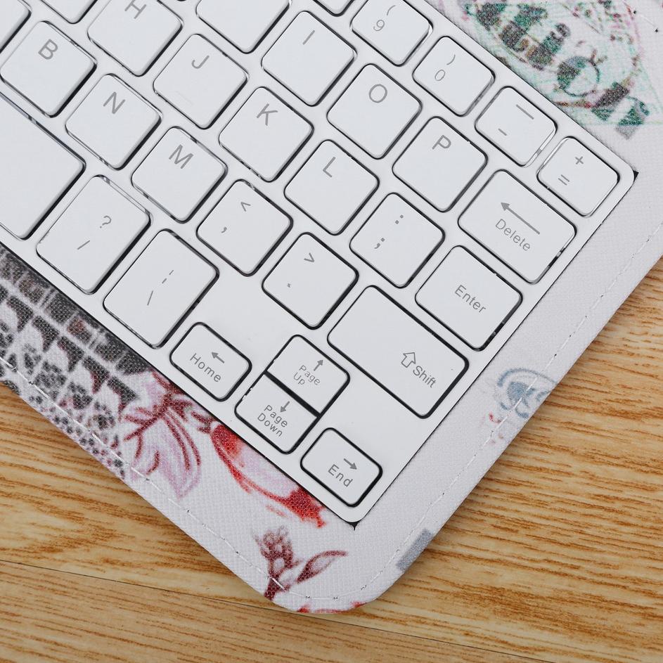 Harga Spesial Portable Keyboard dan mouse untuk hp Android dengan Lucu PU Kulit Kasus Mini Keyboard 