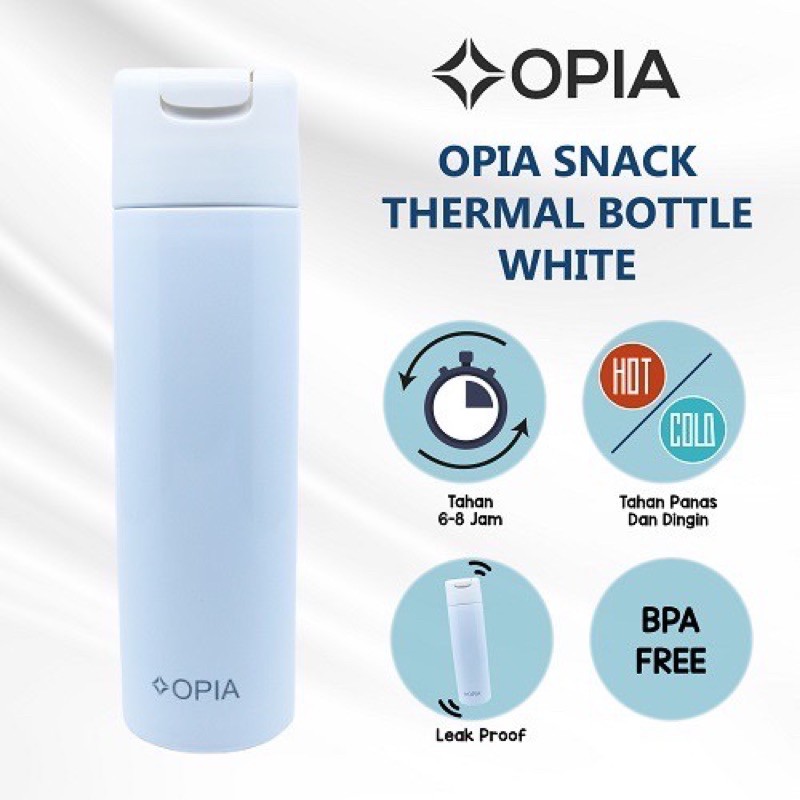 Opia Snack Thermal Bottle 380ml - Botol Minum/Thermos air