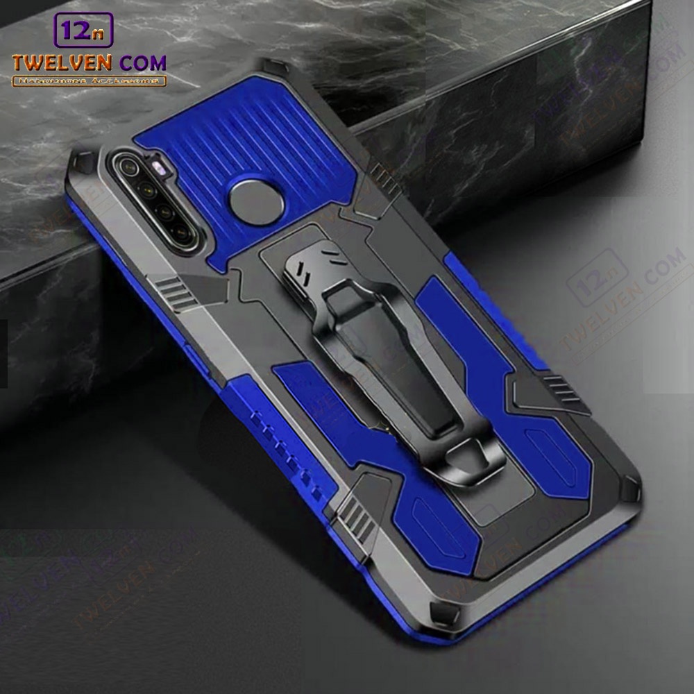 Case Shockproof Realme 5 Pro Armor Hardcase Stand Clip