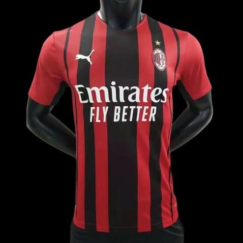 JERSEY BOLA AC MILAN HOME PLAYER ISSUE PI 2021 / 2022 GRADE ORI IMPORT