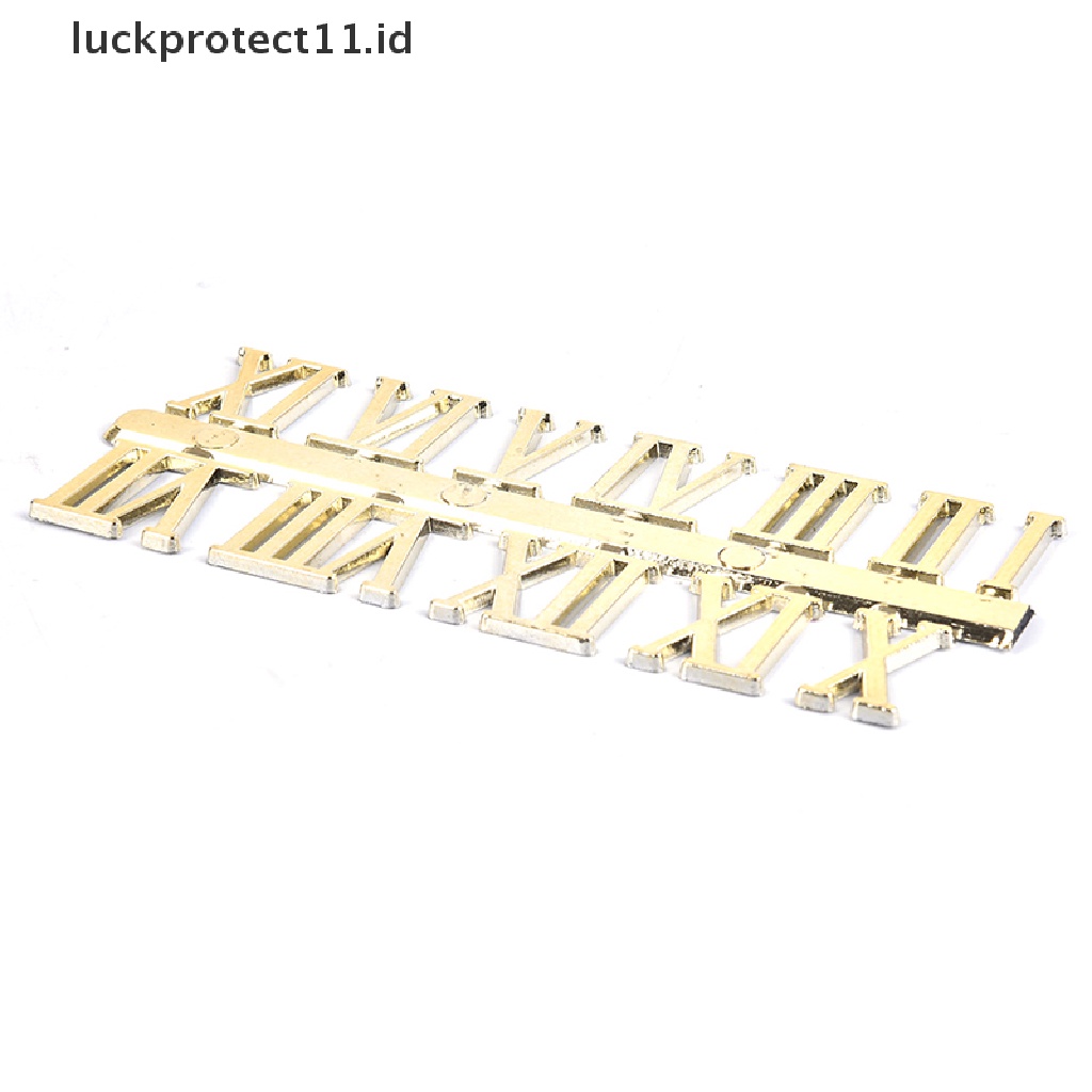 //HG&amp;ID// Stick on clock numbers roman numerals 10mm art craft dial sticking gold 1 set .