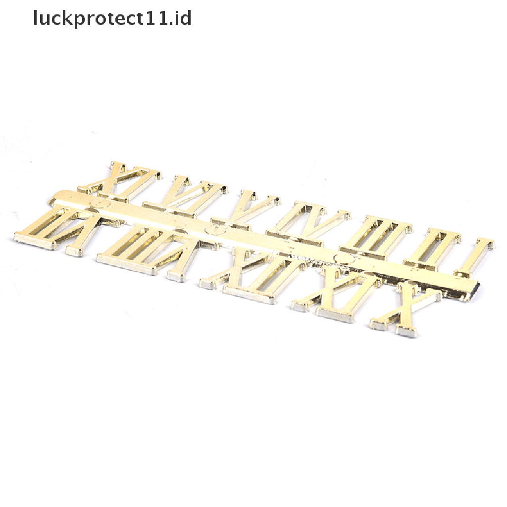 //HG&amp;ID// Stick on clock numbers roman numerals 10mm art craft dial sticking gold 1 set .