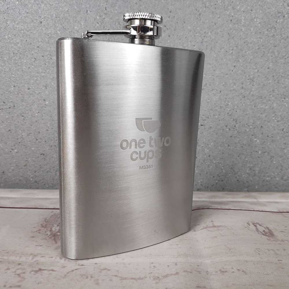 Botol Minum Wine Flask Bentuk Kotak 8oz - MS351/botol minum gepeng ceper clasic klasisik unik/botol 