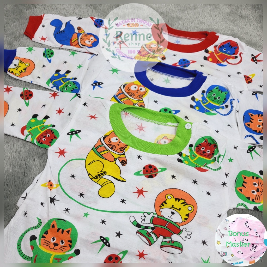 SETELAN BAJU BAYI 3-18 BULAN / PIYAMA ANAK / SETELAN KAOS ANAK / BAJU TIDUR (PANJANG)