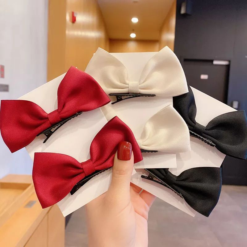 jepitan rambut korean pita satin