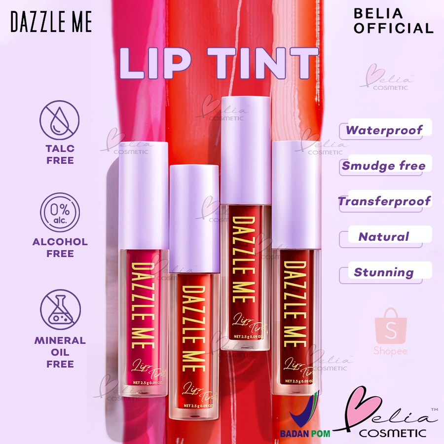 ❤ BELIA ❤ DAZZLE ME Ink-Licious Lip Tint BPOM | Mousse Lip Cream | Velvet Matte Lip Cream Lipstick | Lip Series | Lipstain | liptint Lip Color