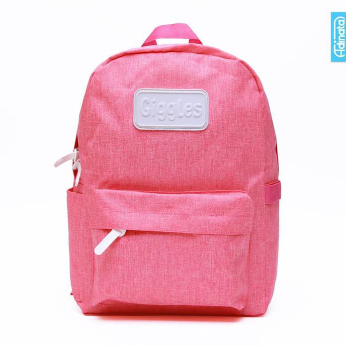 JUAL GIGGLES PINK BACKPACK L - ADINATA / TAS FASHION / TRAVEL BAG TERPOPULER