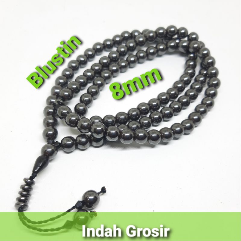 TASBIH BATU KESEHATAN BLUSTIN 8MM 99BUTIR ORIGINAL