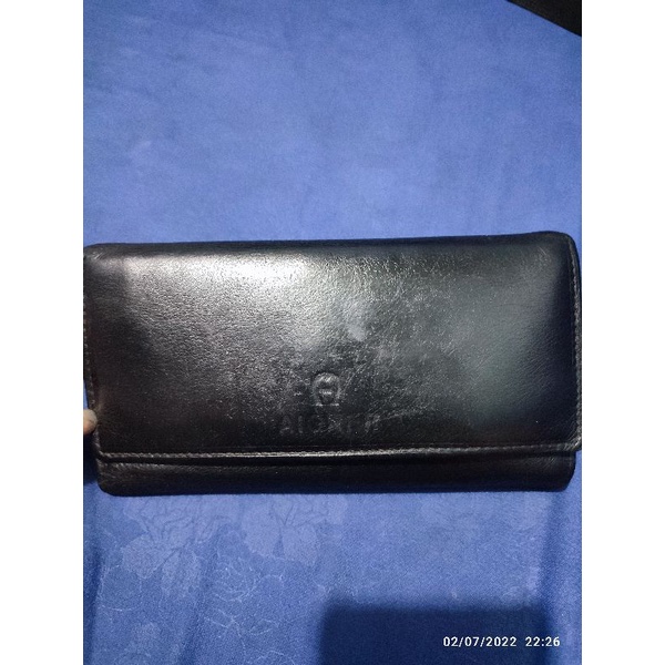 dompet panjang kulit asli wanita aigner